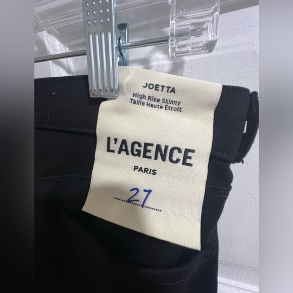L'AGENCE JOETTA HIGH-RISE BACK ZIP Skinny Pants Sz 27 - Picture 2 of 10